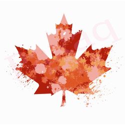 Maple Leaf Svg, Fiery Maple Leaf Svg, Maple Leaf Vector Cutfile png Pdf for Mugs, Tattoos, Stickers, Clothes, Festival D
