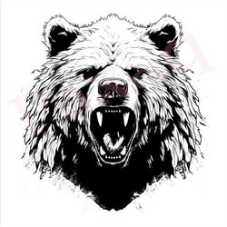 grizzly bear svg, furious grizzly bear svg, grizzly bear fleece, grizzly bear shirt, grizzly bear towel, grizzly bear cu