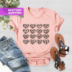 Leopard Print Valentines Day Shirt, Cute Happy Valentines Da