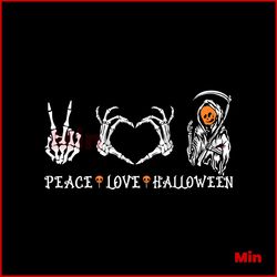 Peace Love Halloween Pumpkin Svg, Halloween Svg, Peace Svg, Love Svg