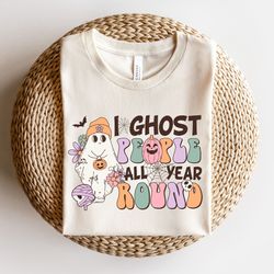 Retro Ghost People Year Round, Cool Ghost Halloween, Trendy