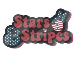 Stars and Stripes PNG, 4th Of July PNG, 4th Of July Sublimat