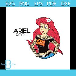 Little Mermaid Svg, Ariel Cricut, Little Mermaid, Ariel svg, Ariel Punk Svg, Cartoon Svg, Cricut File, Clipart