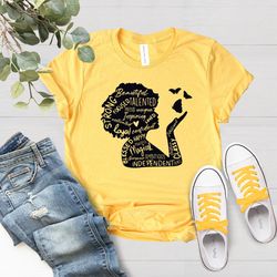 Powerful Afro Woman Shirt, Afro American Women Shirt, Afro A