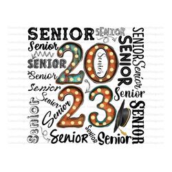 Senior 2023 Png File, Western, Sublimation Senior 2023, Teacher Png, School, Pencil, Leopard,Typography,Digital Download