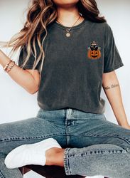Pumpkin Halloween Shirt, Cat Halloween Shirt, Pumpkin Shirt,