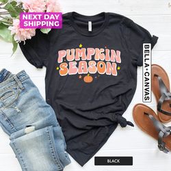 Pumpkin Season Shirt, Cute Fall Shirts for Women, Thanksgivi
