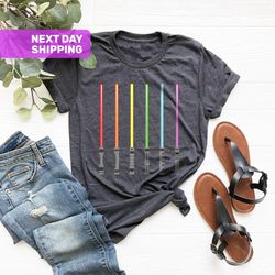 Rainbow Light Sword Shirt, LGBT Shirt, Gay Pride Shirt Men,