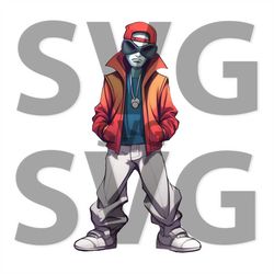 Sublimation PNG Download SVG Cut File Cool Design Instant for Cricut DTF DtG Print on Demand Hip-Hop Style Streetwear Gr