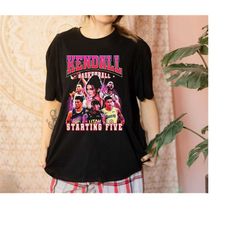 Vintage Kendall Starting Five Shirt, Loahaddian Kendall Jenner Team Shirt, Kendall Starting Five Tee Long Sleeve, Gift f
