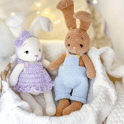 Scheme of knitting rabbits Bani amigurumi crochet