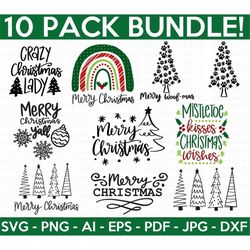 Christmas SVG Bundle, Christmas SVG, Winter svg, Santa SVG, Holiday, Merry Christmas, Elf svg, Funny Christmas Shirt, Cu
