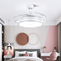Modern Simple Living Room With Fan And Chandelier Bedroom