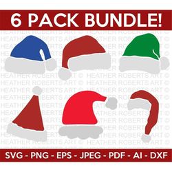 Christmas Santa Hats Mini SVG Bundle, Santa Hats Svg, Family Shirts SVG, Christmas Shirts svg, Santa, Christmas Designs
