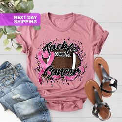 Tackle Breast Cancer T-Shirt, Football Game T-Shirt, Breast