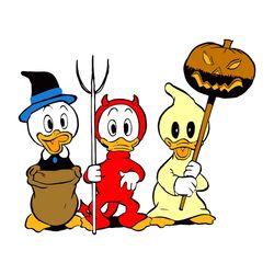 Baby Duck Happy Halloween Witch Pumpkin Logo SVG