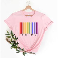 Pride scan shirt, LGBTQ shirt, Gay rights shirt, Pride Month shirt, Rainbow shirt, Pride tank top, Equal rights shirt, L