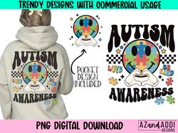 Autism awareness png, autism awareness month sublimation, au