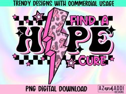 Breast cancer awareness png, hope png, find a cure png, in o