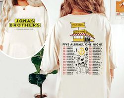 Waffle House Jonas Brothers Shirt, Waffle House Shirt, Jonas Brothers Vintage Shirt, Jonas Five Albums One Night Tour