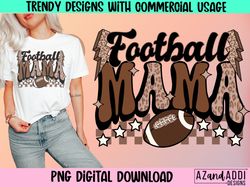 Football mama png, football mom sublimation, retro football