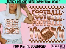 Football Mom Png, football sublimation design, mama of a bal