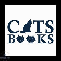 Cats books svg, Pet Svg, Cat Svg, Cat lover Svg, Cute Cats Svg