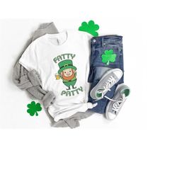 Fatty Patty Leprechaun T-shirt, Funny St. Patrick's Day Shirt, cute Lucky tshirt, womens St Patricks Day Tee, St Patty's