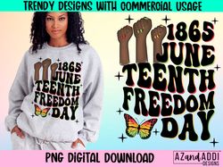 Juneteenth 1865 freedom day png, retro Juneteenth sublimatio