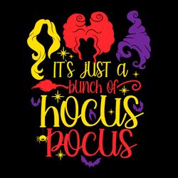 Halloween Witch Its Just A Bunch Of Hocus Pocus SVG