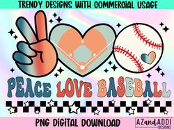 peace love baseball png, baseball sublimation, baseball mama