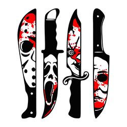 Horror Movie Characters Knives SVG, Halloween SVG