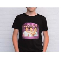 Custom Photo Toddler T Shirt, Personalized Kids Photo Tshirt, Personalized Family Baby Clothes, Custom Picture Youth Tee