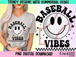 retro baseball sublimation png, baseball vibes png, baseball