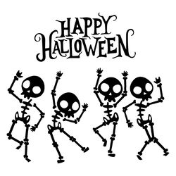 Happy Halloween Skeleton SVG, Funny Witches SVG