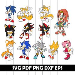Sonic svg, Sonic Clipart, Sonic Png, Sonic Dxf, Sonic EPs, Sonic Pdf, Sonic Scrapbook, Sonic DIgital art, Sonic