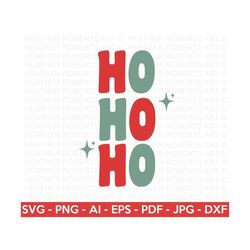 Ho Ho Ho Retro SVG, Retro Christmas Quotes SVG, Christmas Shirt svg, Winter svg, Santa svg, Merry Christmas, Cut File Cr