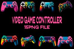 Game Multicolor Controller Digital 15 PNG File Playstation Controller