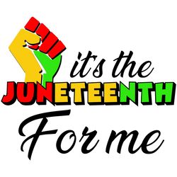 Its The Juneteenth For Me Svg, Juneteenth Svg