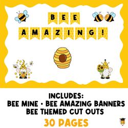 BEE Bulletin Board | Spring Theme | Visual Schedule | Display Board | Daycare Decor | Preschool Printables | Classroom