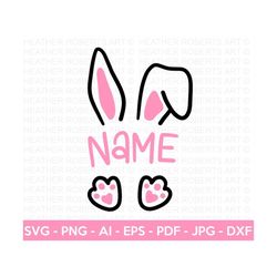 Easter Bunny Split Monogram SVG, Easter Bunny svg, Bunny SVG, Rabbit svg, Happy Easter SVG, Easter Designs, Easter for K