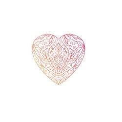 Heart Mandala Heart Love Love SVG - SVG Download File - Plotter File - Plotter Cricut