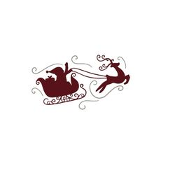 Santa Reindeer Sleigh - Christmas - Christmas - SVG Download File - Plotter File - Crafting - Plotter - Plotter - Cricut
