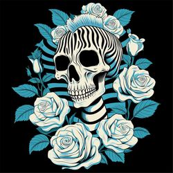 Skull Rose png, digital design download, rose png sublimation, cute PNG, retro PNG shirt design, sublimation PNG graphic