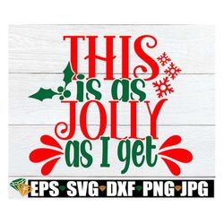 This is as Jolly as I get. Funny Christmas svg. Christmas SVG, Christmas,  I don't do Christmas spirit svg.I lost my Chr