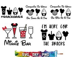 Disney Snacks Bar SVG, Disney Snacks Vacation Svg, Drinks And Foods Svg, Magical Kingdom Svg, Family Vacation Svg