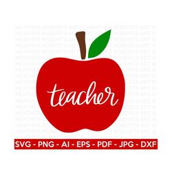 Teacher SVG, Apple SVG Back to school svg, Teacher shirt SVG, Gift for teachers svg, School shirt svg, Cricut Cut Files,