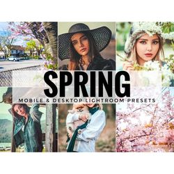 7 Spring Mobile Lightroom Presets, Mobile Presets, Bright Presets, Instagram Presets, Lightroom Presets, Best Presets, B