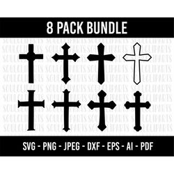 COD325- Cross SVG, Easter SVG, Religious svg, Cross Bundle svg Digital Download for Cricut, Silhouette, Vector