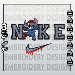 Scary Friends, Halloween Embroidery Files, Machine Embroidery Designs, Nike Stitch In Michael Myers Embroidery Designs